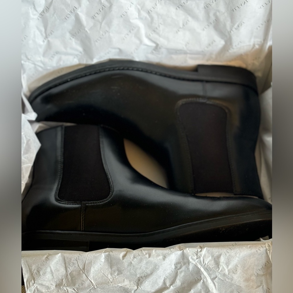 Alfani Mens Luka 2 Pull-On Chelsea Boot Black - Medium